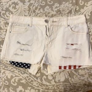 Red white and blue shorts!